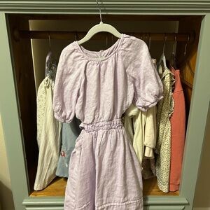 Purple Zara Cut-Out Puff Sleeve Dress - Size 9